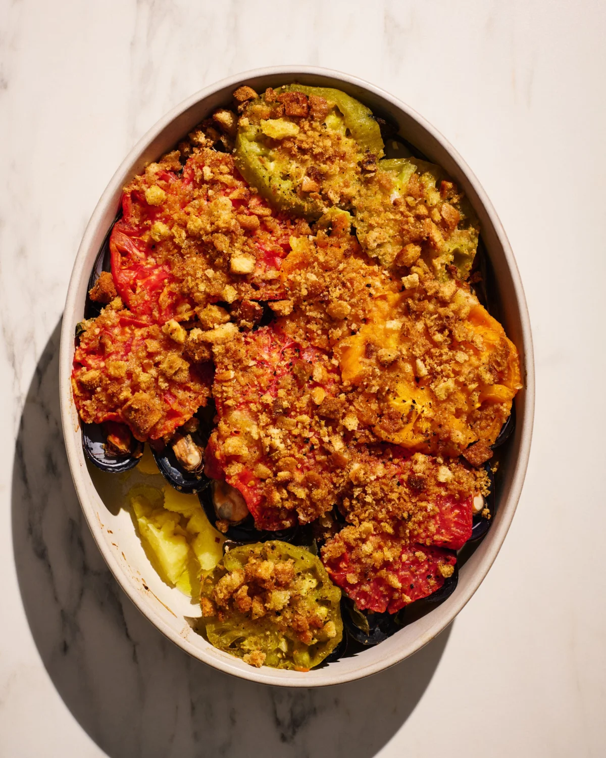 Tiella Pugliese (Tomato-Mussel Gratin)