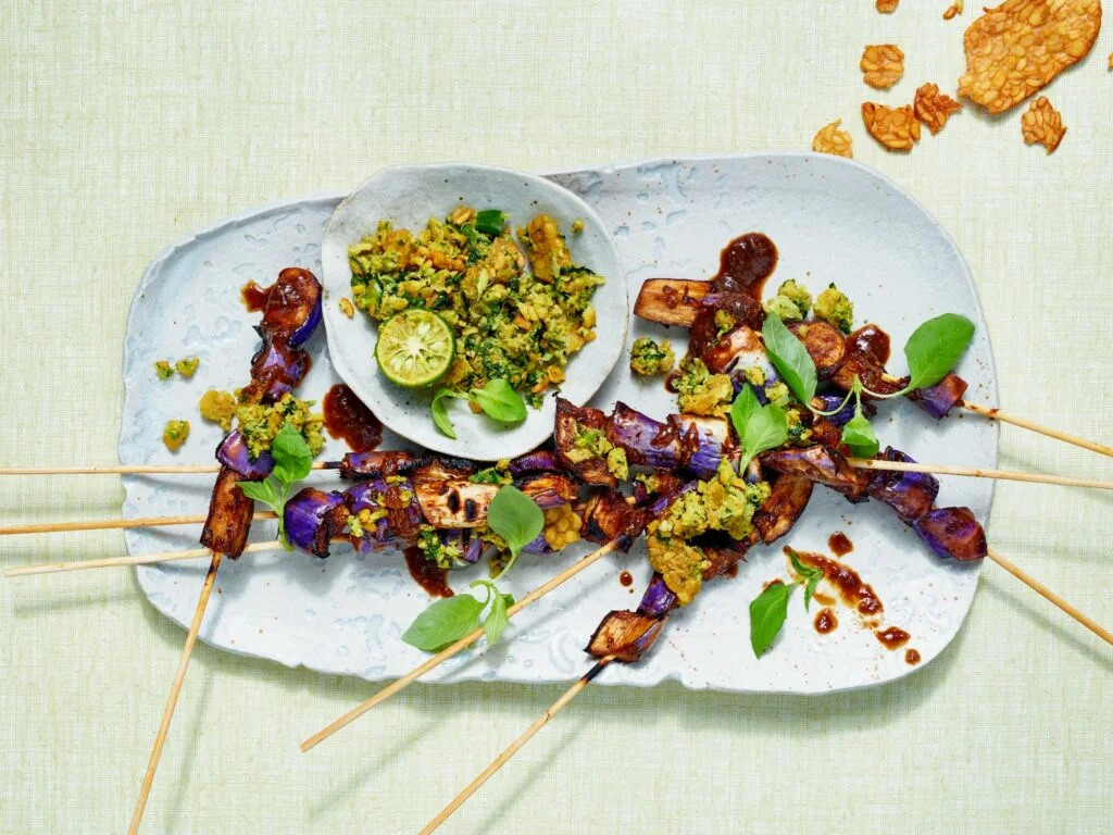 Sweet and Sour Eggplant Satay Sate Terong