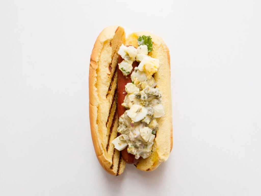 Potato Salad Hot Dog