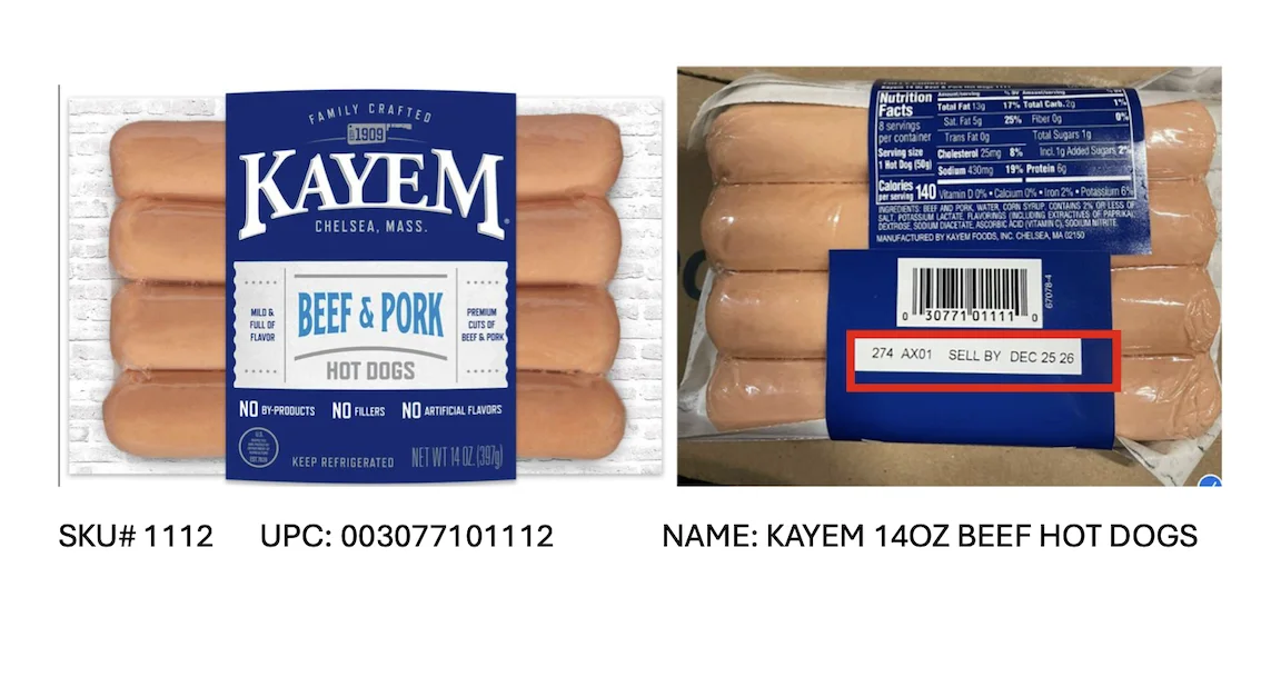 More than 1.5 million pounds of hot dogs, bacon, sausage, turkey breasts and more meat products of various brands recalled