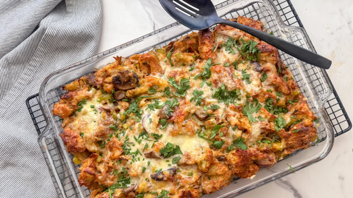 Croissant And Mushroom Stuffing Recipe