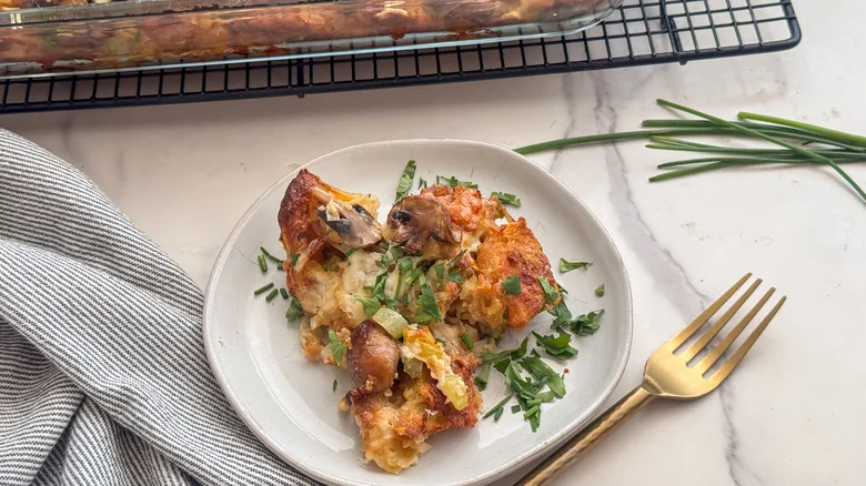 plate of stuffing
