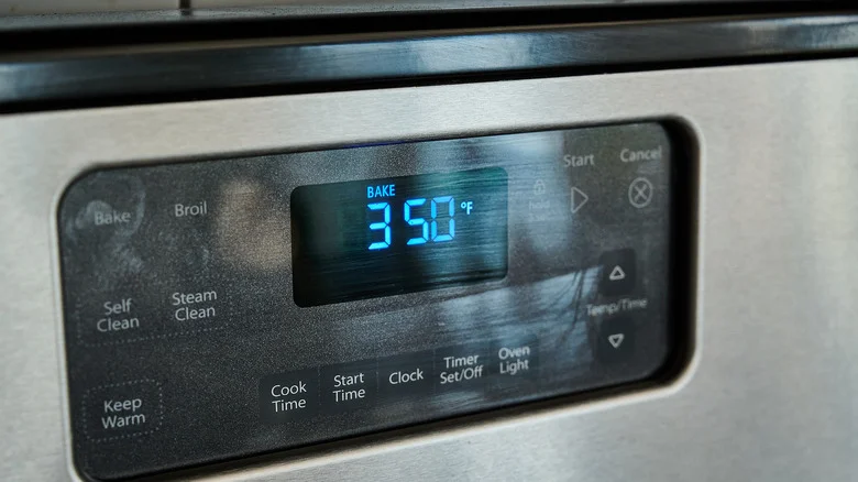 preheating the oven to 350 degrees