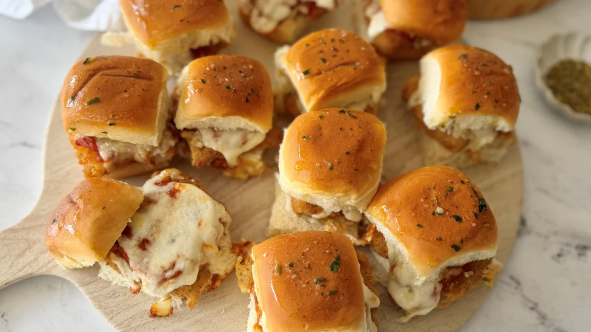 Shortcut Chicken Parm Sliders Recipe