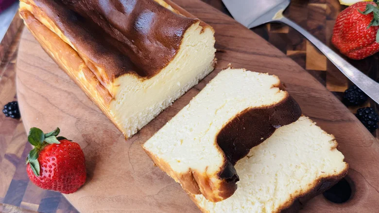Loaf Pan Basque Cheesecake