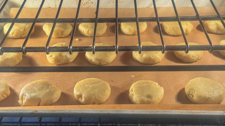 cookies in oven