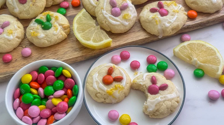 one bitten cookie on plate