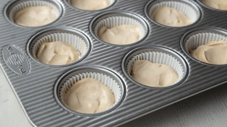 ice cream in muffin cups