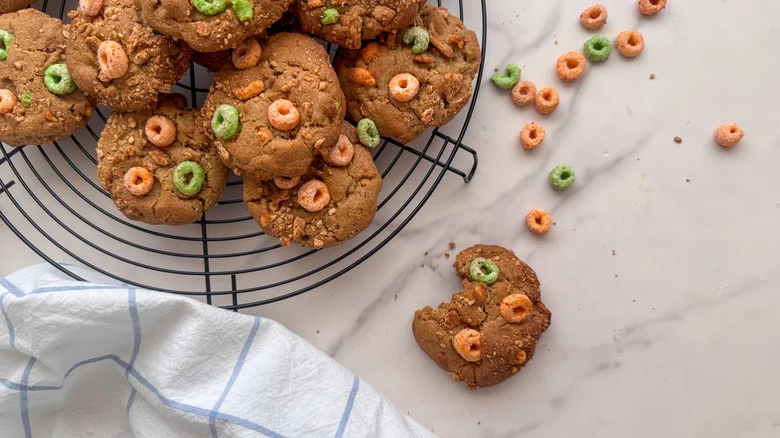 cereal cookie on counter