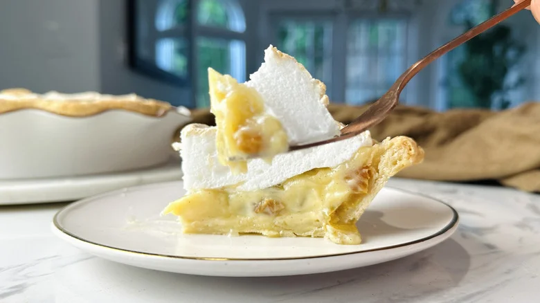 Bite of sour cream raisin pie