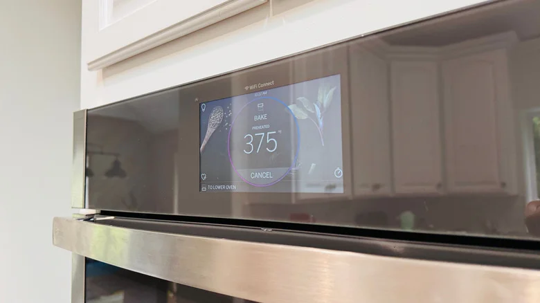 Oven temperature screen reading 375 F