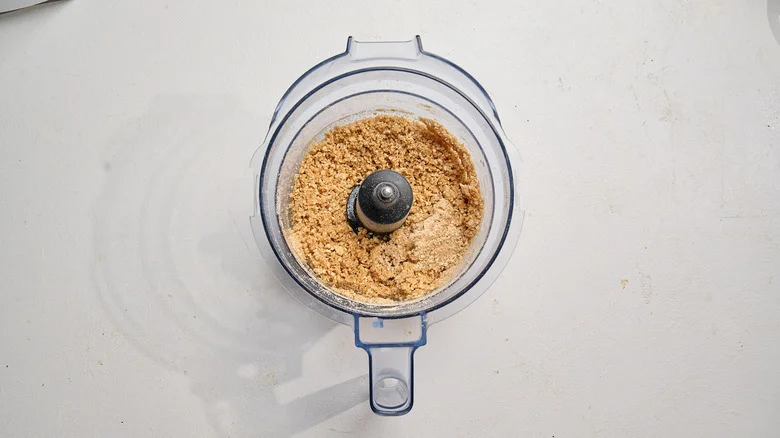 cookie crumbs moistened with butter