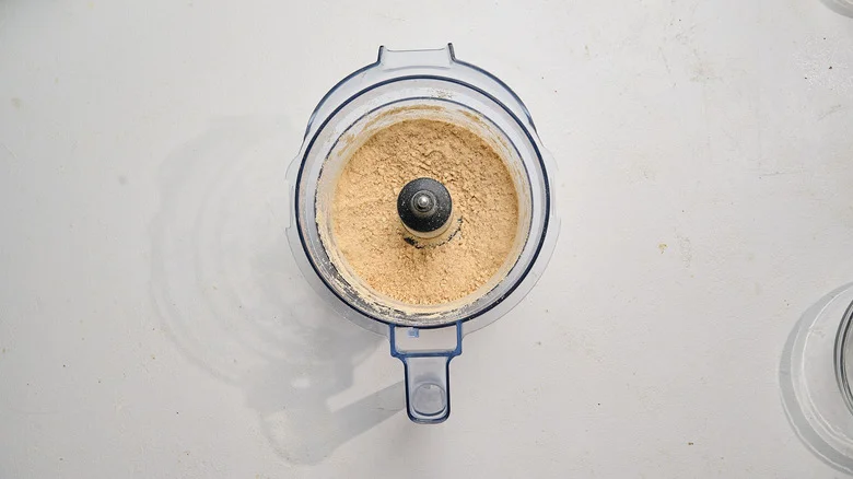 pulsing cookies into crumbs in food processor